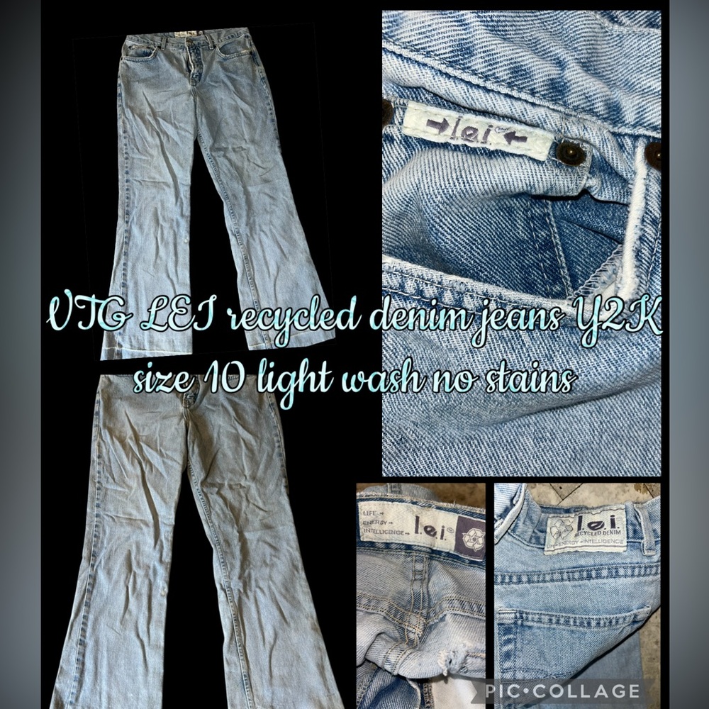 LEI Women's Boot Cut Jeans - Light Blue